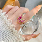 VCA TWIN BUTTERFLY DIAMOND RING