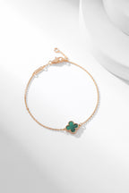 VCA CLOVER BRACELET MALACHITE 1 MOTIF