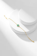 VCA CLOVER BRACELET MALACHITE 1 MOTIF