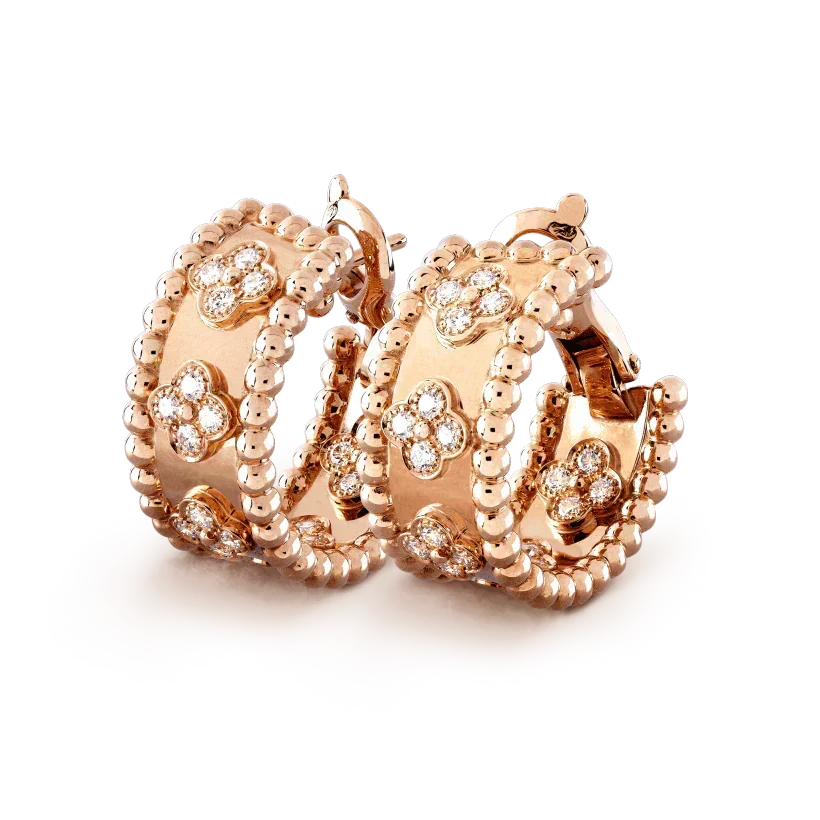 VCA PERLEE DIAMOND EARRINGS